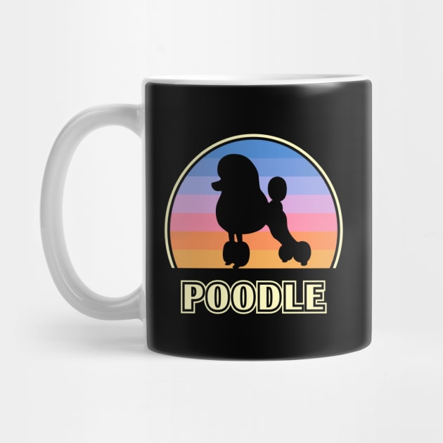 Poodle Vintage Sunset Dog by millersye